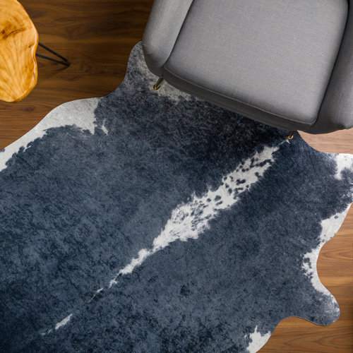 Mercury Row® Albury Cowhide Gray Rug & Reviews Wayfair